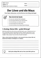Vorschau - Arbeitsblätter - Fabeln Klasse 5 - 7 – wachsendes Material Paket - Seite 1