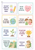 Vorschau - Poster - positive Affirmationen (32 Growth-Mindset-Sätze) - Seite 1