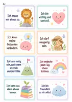 Vorschau - Poster - positive Affirmationen (32 Growth-Mindset-Sätze) - Seite 3
