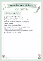Vorschau - Arbeitsblätter - Lesen, malen und raten - Lesetraining, Leseförderung - Seite 2