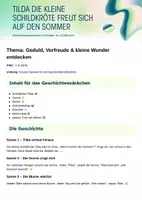 Vorschau - Bildkarten - Geschichtensäckchen U3 Sommer | Schildkröte Tilda | 6 Bildkarten | Krippe Kindergarten Tagesmutter | Sprachförderung | Sommerprojekt - Seite 3