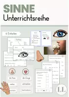 Vorschau - Unterrichtsreihen - Unsere Sinne - Unterrichtsreihe (Kl. 1&2) - Deckblatt