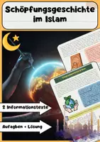 Vorschau - Arbeitsblätter - Schöpfungsgeschichte im Islam: Koran & Allah - Deckblatt