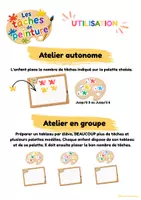 Aperçu - Jeux - Les tâches de peinture – Constituer une collection | Atelier autonome PS-MS-GS - Page 2