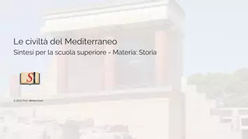 anteprima - Presentazioni / Lavagne - Le civiltà del Mediterraneo: Minoici e Micenei - Pagina di copertina