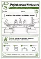 Vorschau - Arbeitsblätter - Papierbrücken-Wettbewerb im Technikunterricht - Deckblatt