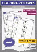 Vorschau - Unterrichtsreihen - Fehlerkorrektur - Chat-Check: Zeitformen / Übung + Lösung - Deckblatt