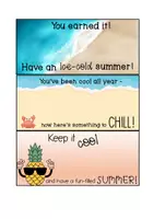 Vorschau - Mal- und Bastelvorlagen - Wassereis Geschenk Englisch Sommerferien Sek I - Seite 2