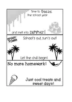 Vorschau - Mal- und Bastelvorlagen - Wassereis Geschenk Englisch Sommerferien Sek I - Seite 3
