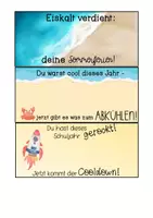 Vorschau - Arbeitsblätter - Wassereis Geschenk Sommerferien Grundschule Sek I - Seite 2