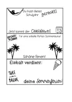 Vorschau - Arbeitsblätter - Wassereis Geschenk Sommerferien Grundschule Sek I - Seite 3