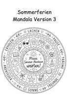 Vorschau - Mal- und Bastelvorlagen - Sommerferien Mandalas - Ausmalen und Entspannen - Seite 3