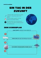 Vorschau - Stundenentwürfe - Kreatives Schreiben: Ein Tag in der Zukunft - Deckblatt