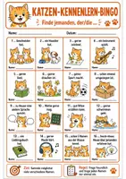 Vorschau - Spiele - Katzen-Bingo: Kennenlernspiel für die Grundschule - Deckblatt
