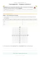 Vorschau - Arbeitsblätter - Lineare Funktionen - Ursprungsgeraden, Geradengleichungen - Klasse 8 - Seite 1