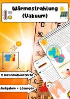 Vorschau - Arbeitsblätter - Die Wärmestrahlung Konvektion (Vakuum) - Deckblatt