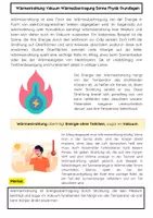 Vorschau - Arbeitsblätter - Die Wärmestrahlung Konvektion (Vakuum) - Seite 1