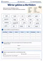 Vorschau - Arbeitsblätter - Basisscreening Englisch Wortschatz Arbeitsheft Klasse 5 bis 6 Schulstart Vorwissen aktivieren - Seite 1