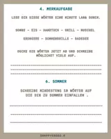 Vorschau - Arbeitsblätter - Konzentrationsübung Juli - Seite 1