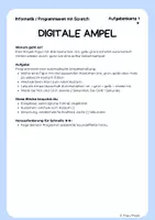 Vorschau - Stationenlernen - 5 Aufgabenkarten für Scratch | Inkl. Musterlösungen & Differenzierung (Informatik) - Seite 3