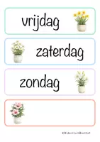 Voorbeeld - Dagritmekaartjes - Bloemen - Pagina 3