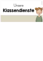 Vorschau - Poster - Klassendienste (braun, grün und blau) - Visualisierung - Seite 2