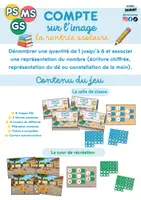Aperçu - Jeux - Compte sur l'image – La rentrée scolaire | Dénombrer jusqu'à 6 | Atelier autonome PS, MS, GS - Page 1