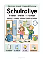 Vorschau - Spiele - Schulrallye Klasse 1: Orientierung in der Schule - Deckblatt
