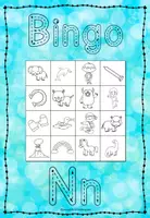 Vorschau - Stationenlernen - Bingo Laut N - Lauterkennung und phonologische Bewusstheit - Buchstabe der Woche - Seite 2