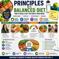 Vorschau - Unterrichtsreihen - Principles of a Balanced Diet | High School Biology & Nutrition Unit - Deckblatt