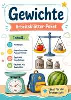 Vorschau - Arbeitsblätter - Gewichte - Repetition - Deckblatt