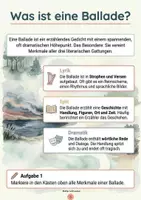 Vorschau - Stundenentwürfe - Die Balladen-Reise – Lernheft Klasse 7 - Seite 2