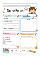 Vorschau - Arbeitsblätter - Das bin ich: Kennenlernheft für die Grundschule - Seite 1