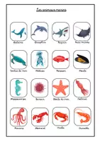 Aperçu - Apprentissages en autonomie - Les Animaux marins - Page 1