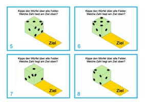 Vorschau - Arbeitsblätter - Kopfgeometrie - Würfel kippen - 48 Karten - differenziert - Seite 2