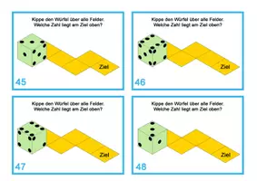 Vorschau - Arbeitsblätter - Kopfgeometrie - Würfel kippen - 48 Karten - differenziert - Deckblatt