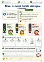 Vorschau - Arbeitsblätter - Wochenrückblick mit Ampelsystem Arbeitsheft Klasse 5 bis 6 Schulstart Lernstand - Seite 1