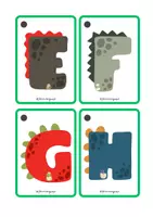 Vista previa - Refuerzo / NEE / Materiales de apoyo - Flashcards ABECEDARIO Dinosaurios @fono - página 1