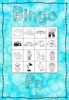 Vorschau - Stationenlernen - Bingo Laut P - Lauterkennung und phonologische Bewusstheit - Buchstabe der Woche - Seite 2