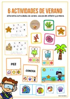 Vista previa - Hojas de trabajo - 6 actividades verano - Tesoros Brillantes - Portada