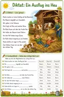 Vorschau - Arbeitsblätter - Diktat / Arbeitsblatt "Ein Ausflug ins Heut" (eu/äu) - 3. Klasse - Deckblatt