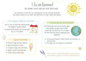 Vorschau - Arbeitsblätter - Projektmappe Sommer | Basteln, Natur, Tiere, Wetter | Kindergarten Kita Vorschule - Seite 2
