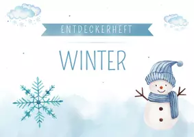 Vorschau - Mal- und Bastelvorlagen - Projektmappe Winter | Basteln, Natur, Tiere, Wetter | Kindergarten Kita Vorschule - Seite 1