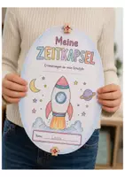 Vorschau - Unterrichtsreihen - Meine Zeitkapsel – Erinnerungen an mein Schuljahr | Zeitkapsel Grundschule | Portfolio basteln/gestalten | Schuljahresbeginn & Schuljahresende | Klassen 1–4 - Seite 1