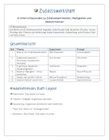 Vorschau - Unterrichtsreihen - Zufallswerkstatt - Mathe - 8. Klasse - Seite 1