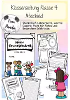 Vorschau - Anderer Materialtyp - Abschluss Zeitung Klasse 4, Steckbriefe, Lehrerseite und vieles mehr - Deckblatt