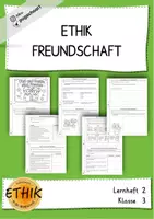 Vorschau - Arbeitsblätter - Ethik - Freundschaft - Klasse 3 - LH2 Werterziehung - Deckblatt