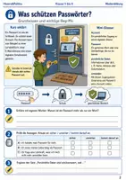 Vorschau - Arbeitsblätter - Passwörter und Accounts sicher schützen Arbeitsheft Klasse 5 bis 6 Schulstart digitale Sicherheit lernen - Seite 1
