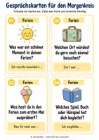 Vorschau - Aufgabenkarten - Morgenkreis Gesprächskarten: 60 Karten für die Grundschule - Seite 1