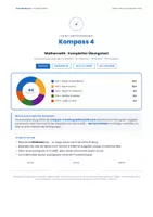 Vorschau - Stundenentwürfe - Kompass 4 Mathematik 2026 – Kompletter Übungstest: Musterprüfung über alle 5 Leitideen (Klasse 4, mit Lösungen) - Deckblatt